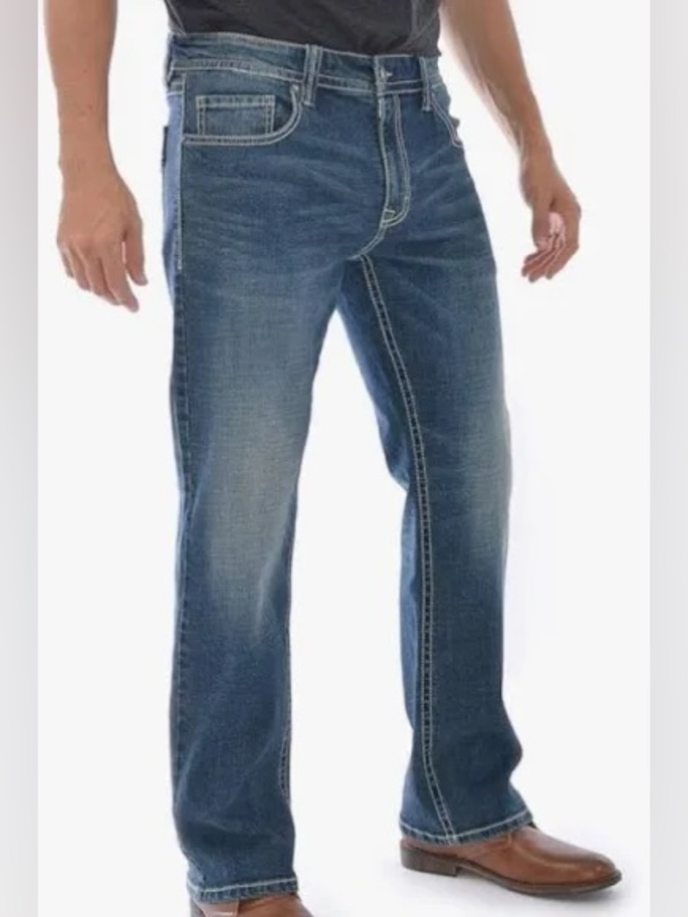 TK Axel Men’s Slim Bootcut Jeans Denim Pants Size 32x32 Y2K Style